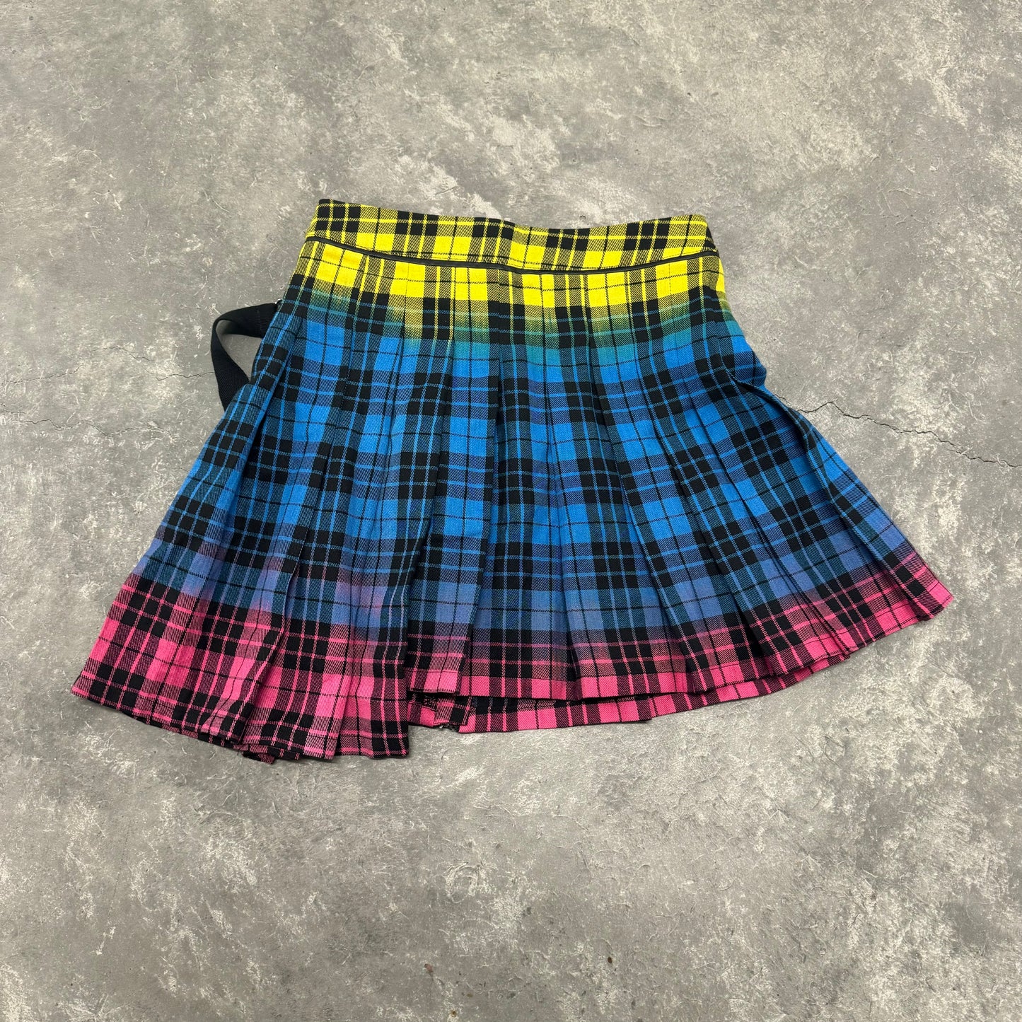 Multicolored Plaid Punk Plaid Skirt