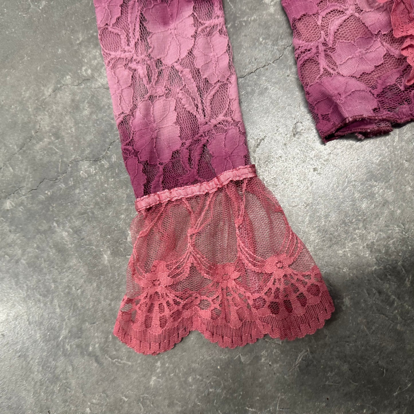 Pink Lace Ruffle Fairy Top