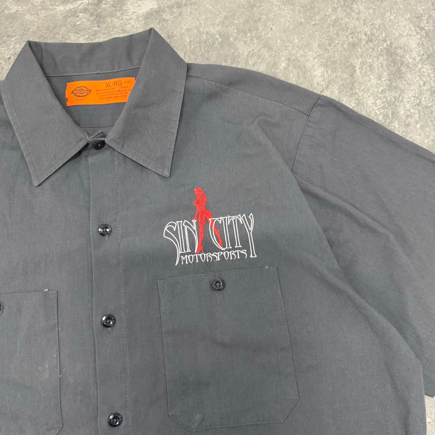 Sin City Grey Button Up