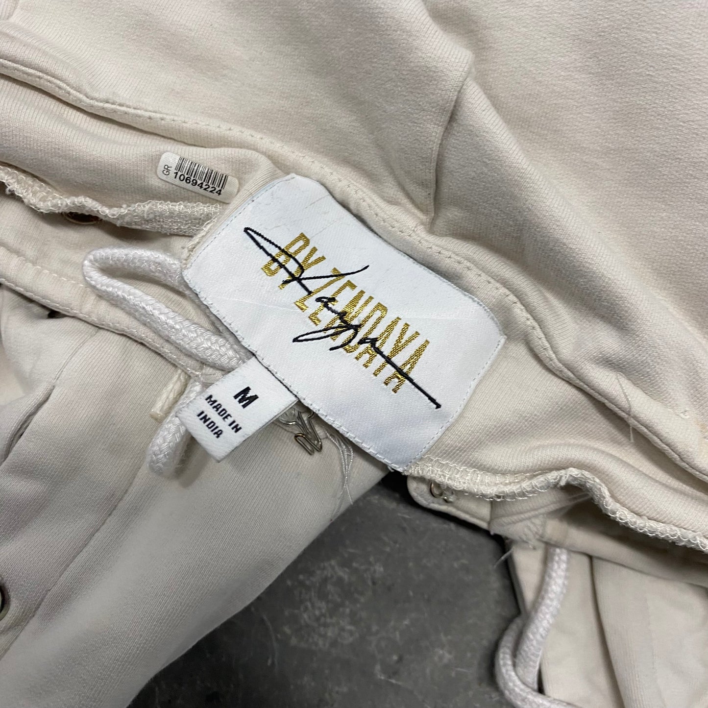 White Lace Up Sweatpants
