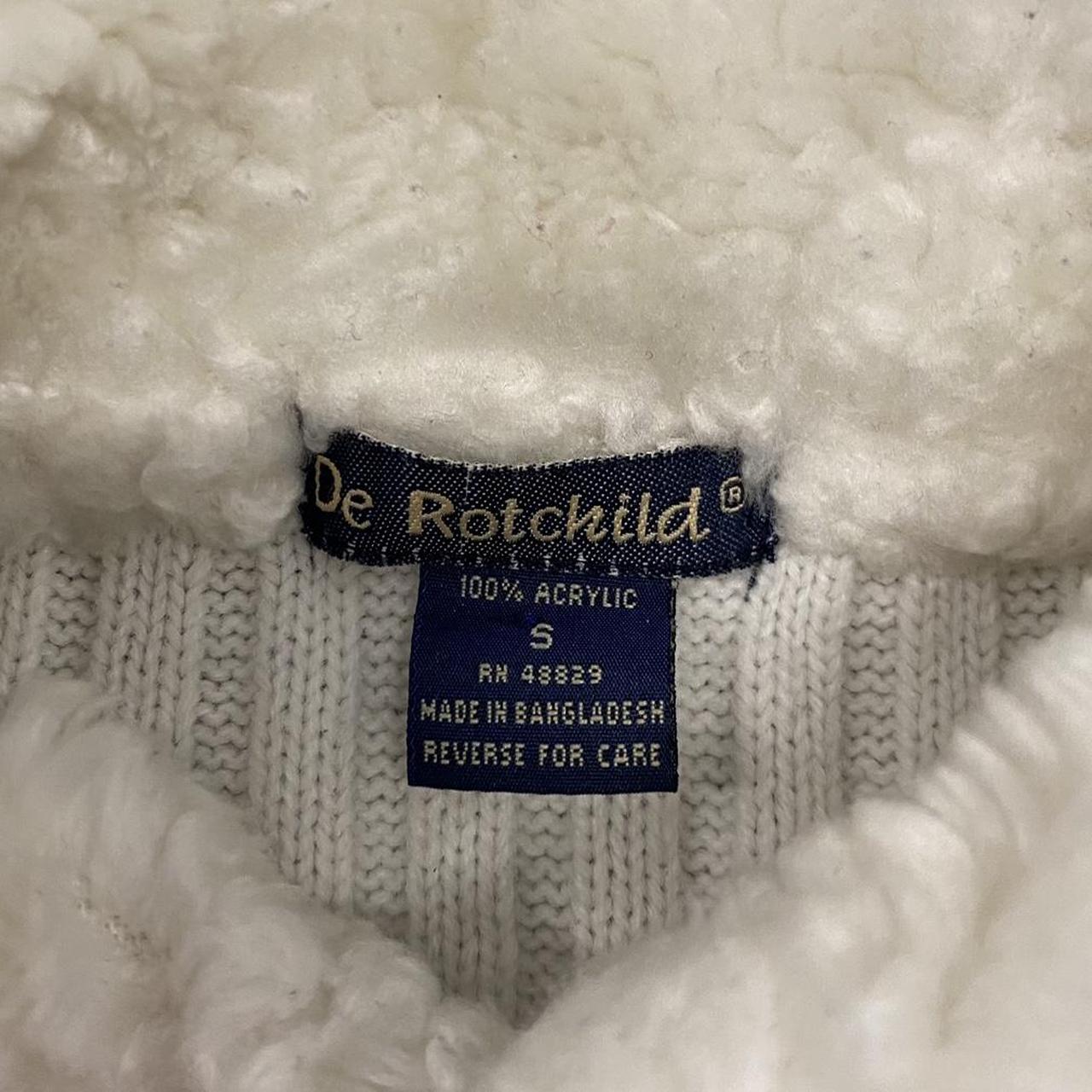 White Vintage Knit Fur Jacket