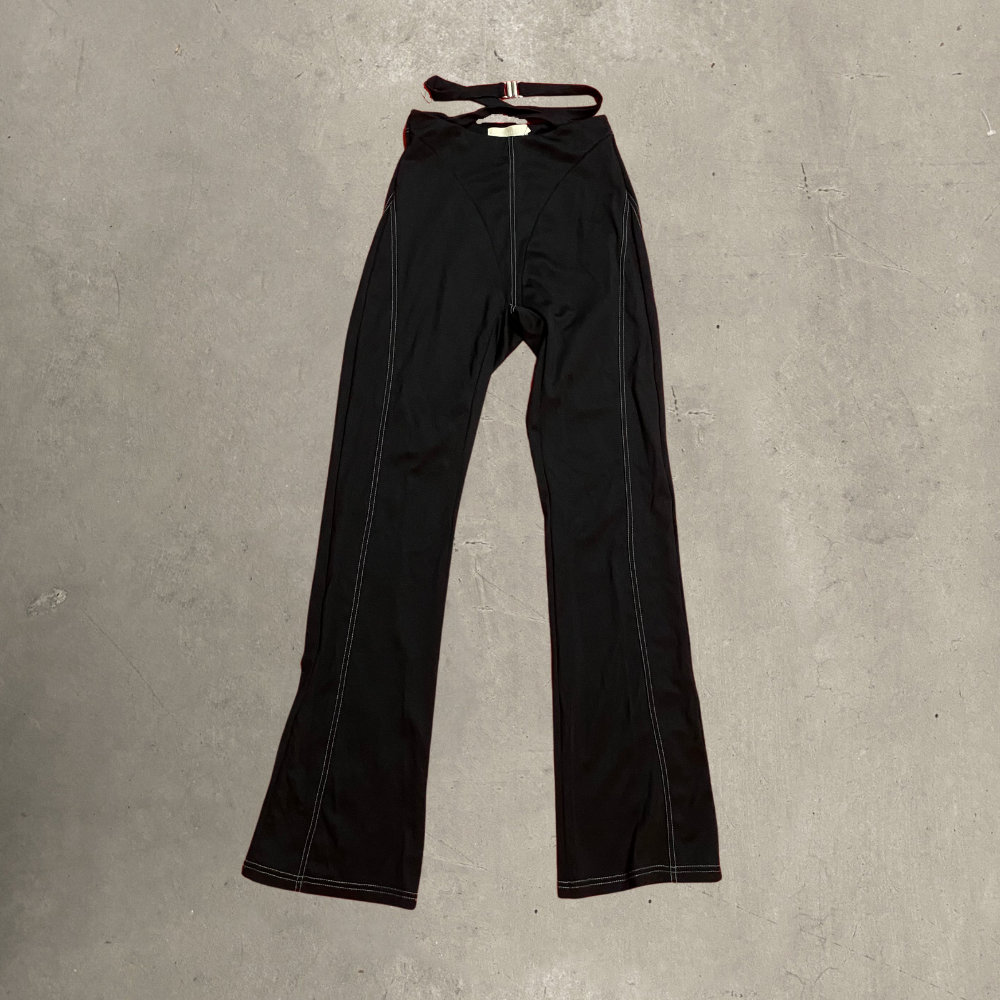 Meshki Black Off Stitch Pants