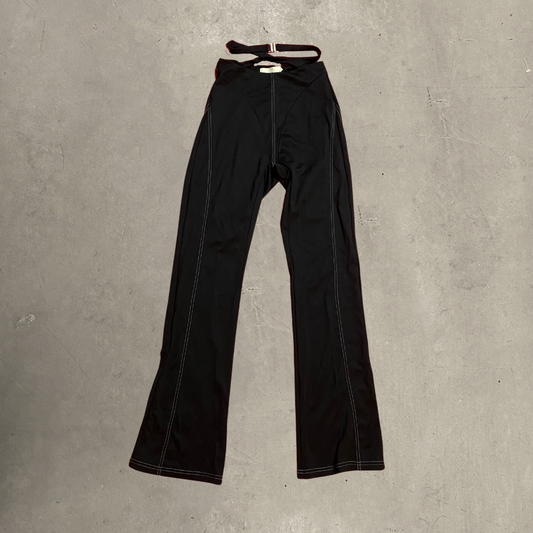 Meshki Black Off Stitch Pants