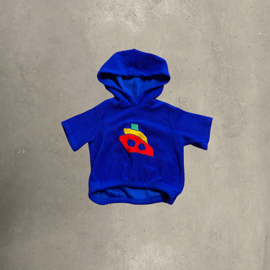 Vintage Terry Cloth Boat Hoodie 12M