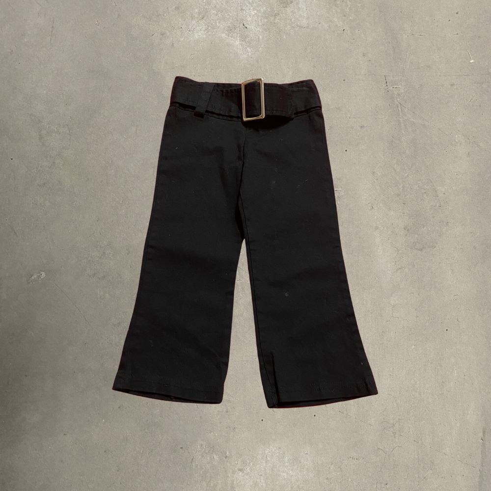 Vintage Black Pants W/ Buckle 2T