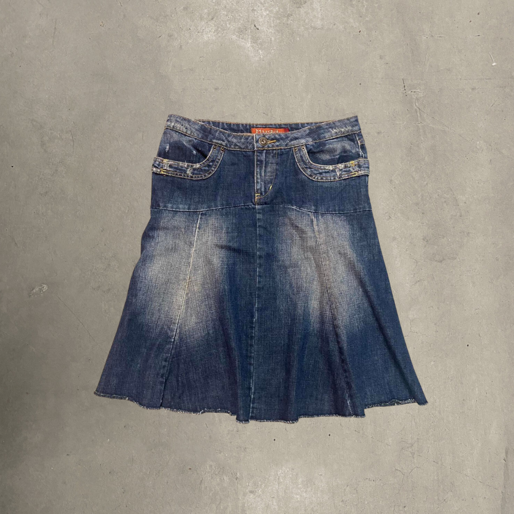 Mudd Jean Midi Skirt