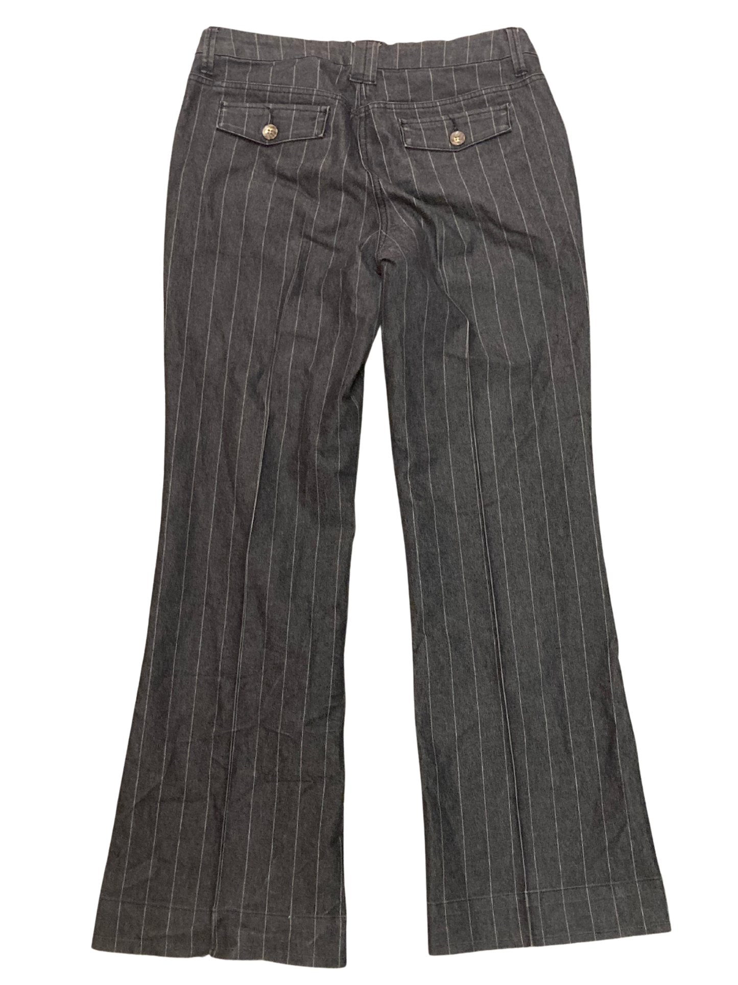Black Pinstripe Denim Jeans