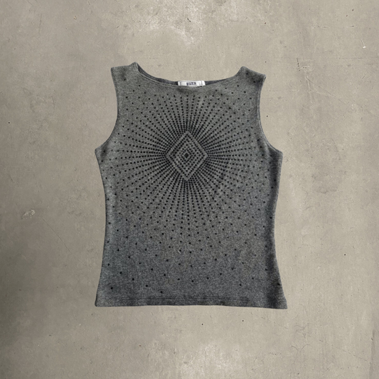 Vintage Grey Sparkle Tank