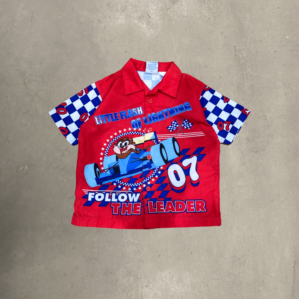 Baby Looney Tunes Race Car Button Up 4T