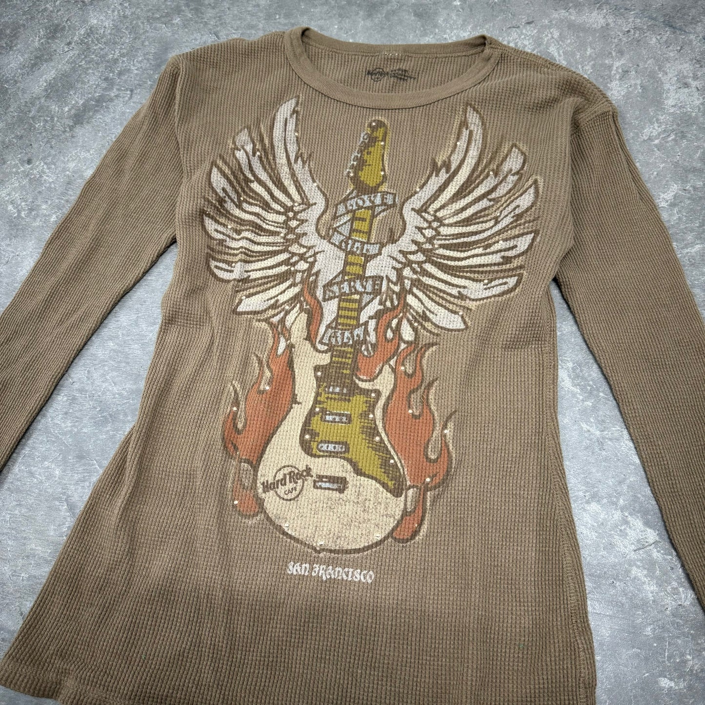 Brown Rocker Thermal Long Sleeve