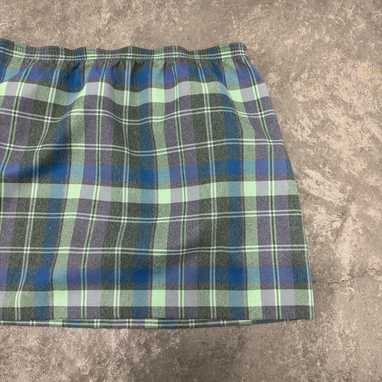Vintage Plus Size Plaid Mini Skirt