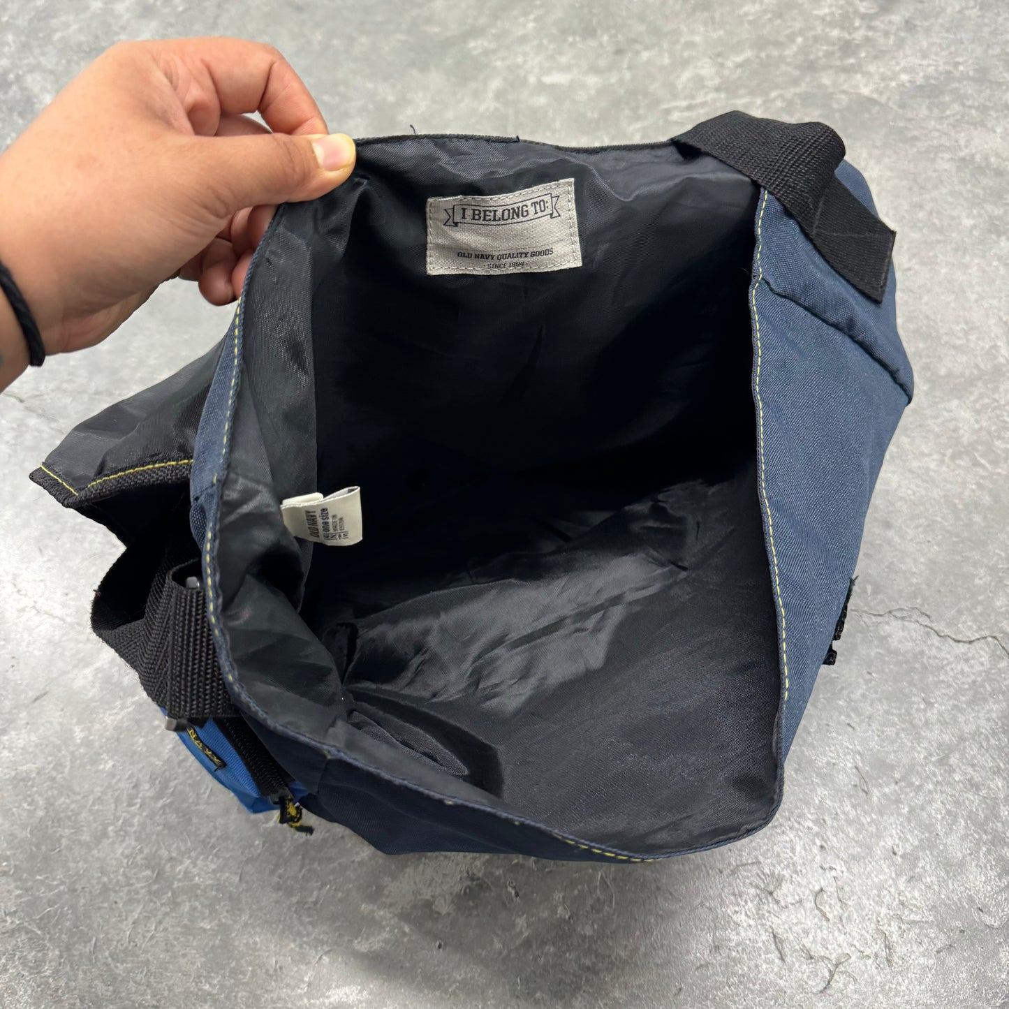 Vintage Old Navy Blue Cross Body Bag
