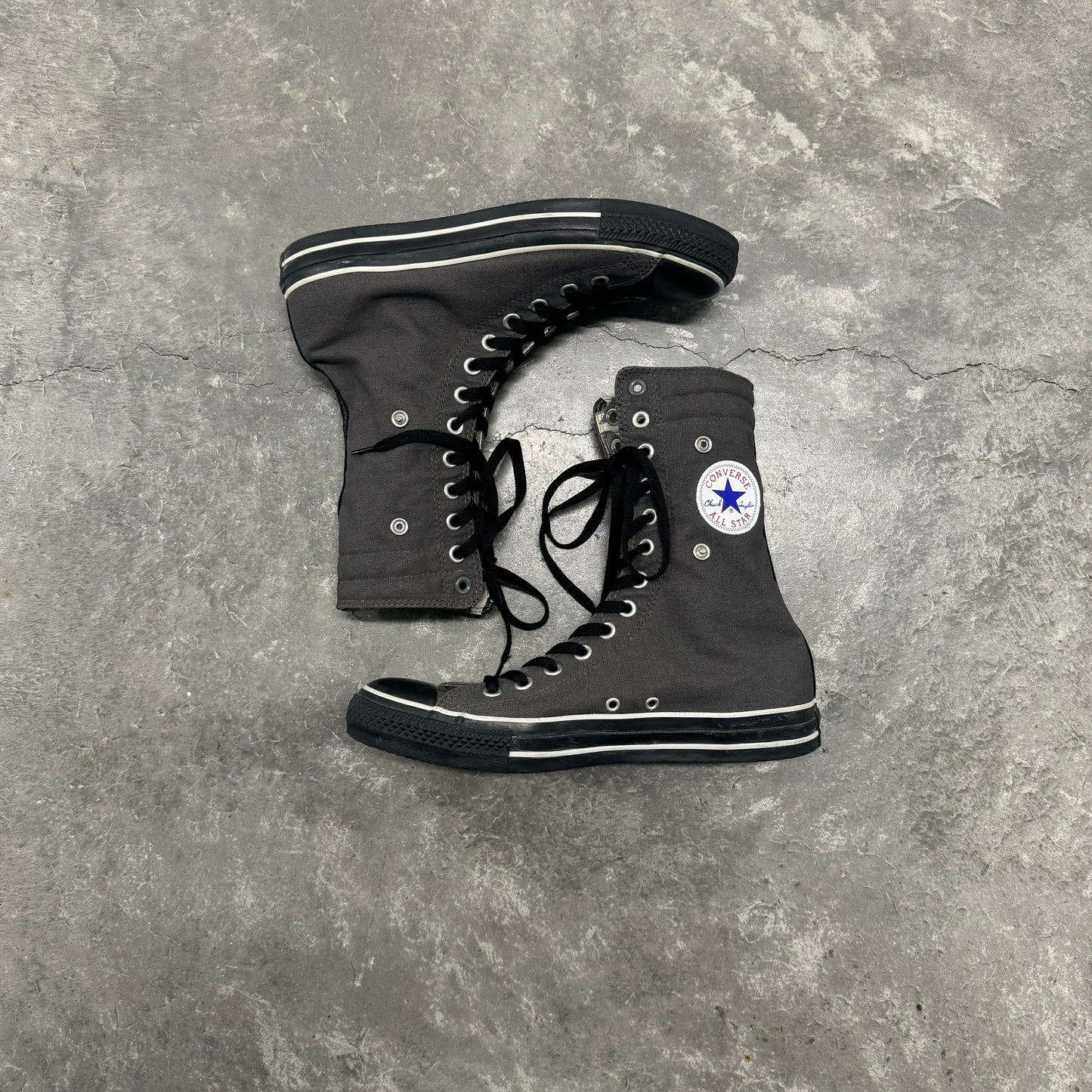 Vintage Grey Unisex Calf High Converse