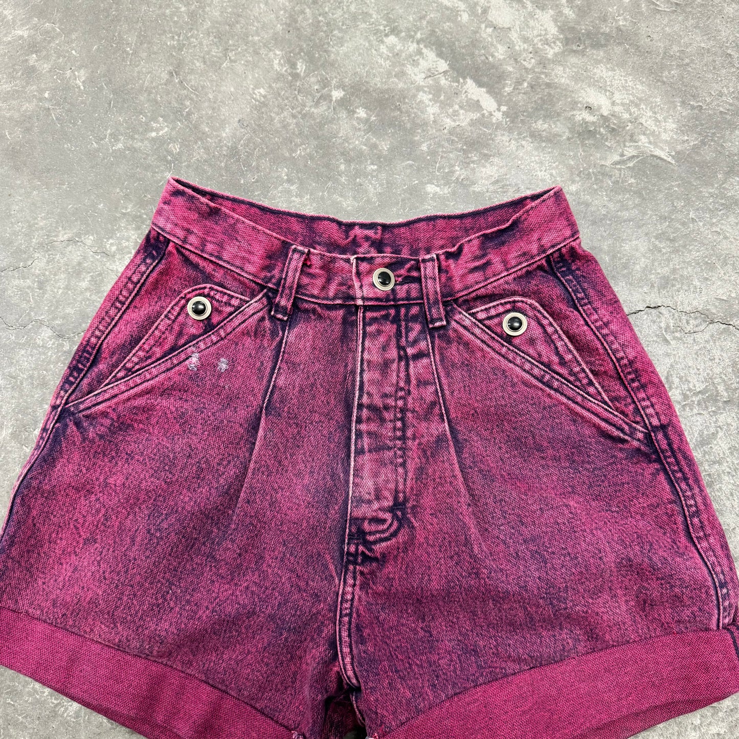 Vintage Magenta High Waisted Shorts