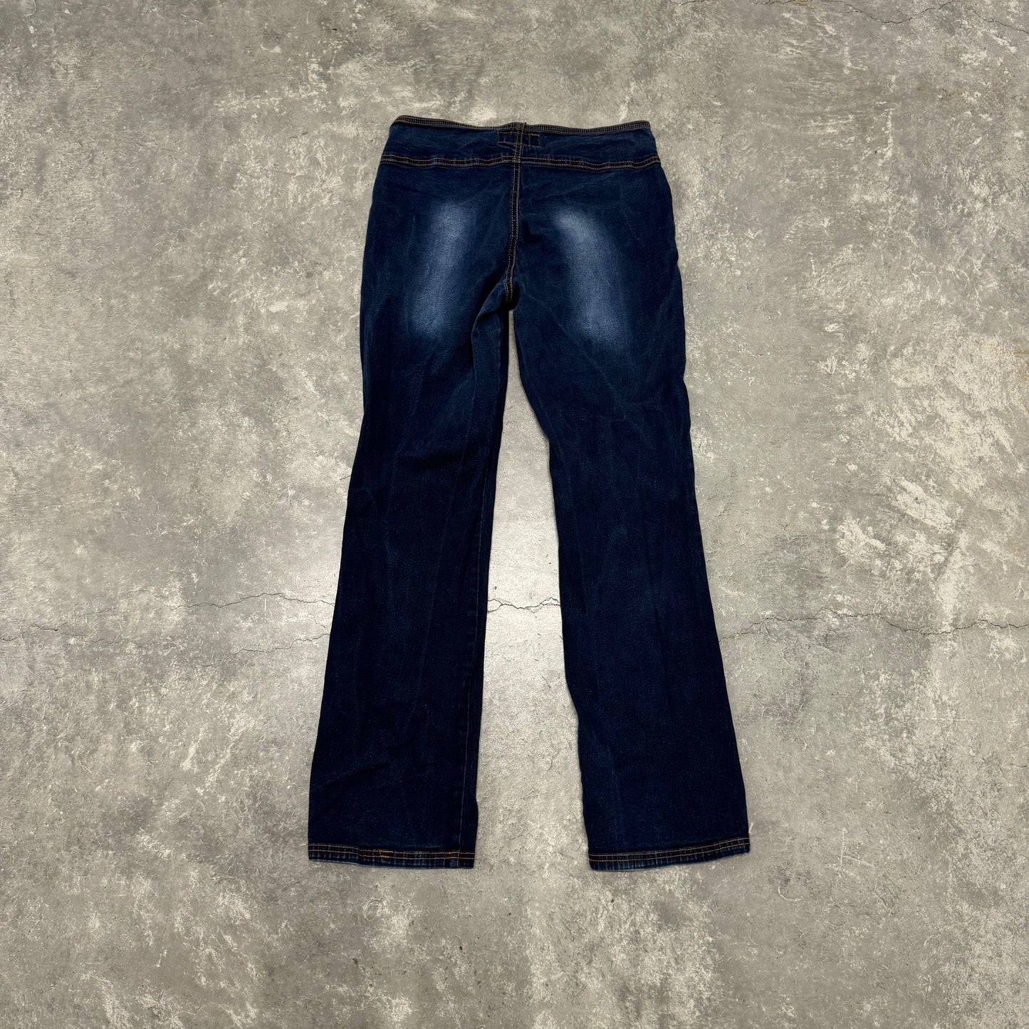 Vintage Belted Faded Jeans