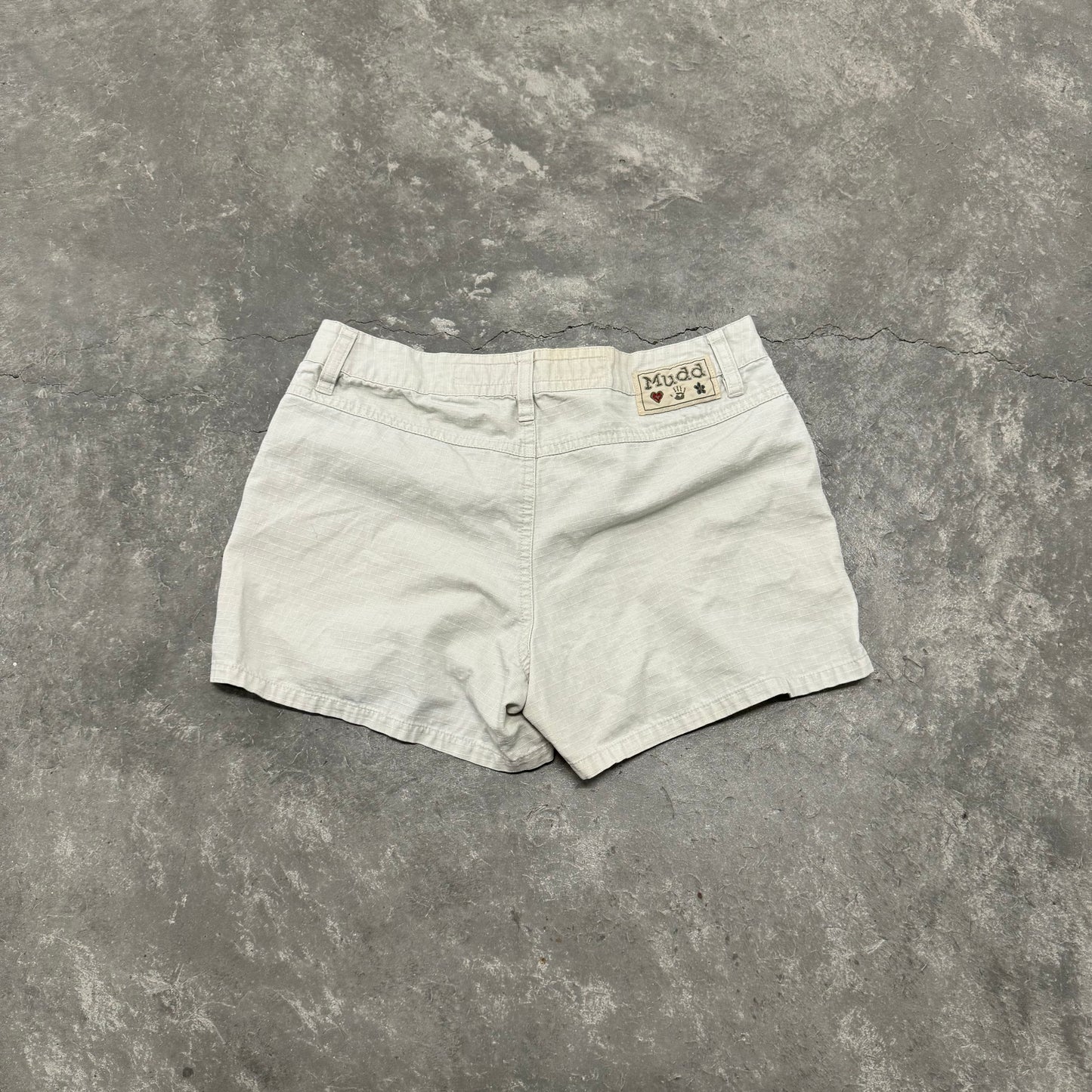 Vintage Tan Cargo Mini Shorts