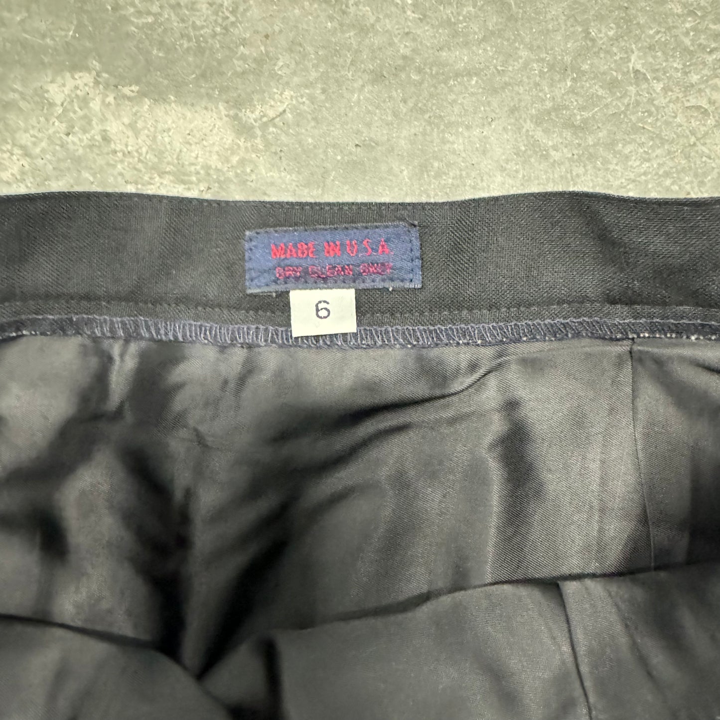 Vintage Black Pleaded Maxi Skirt