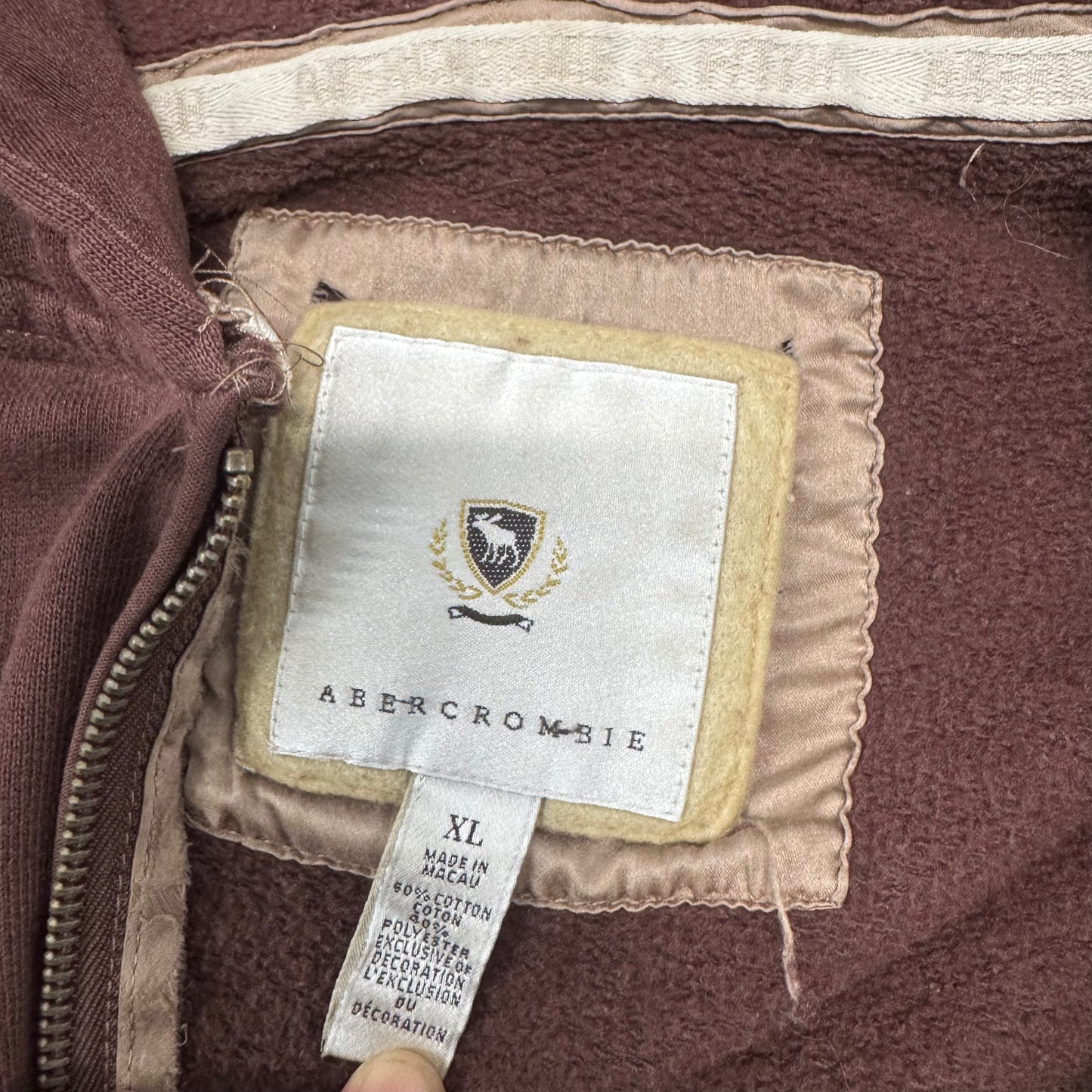 Abercrombie & Fitch Brown Hoodie