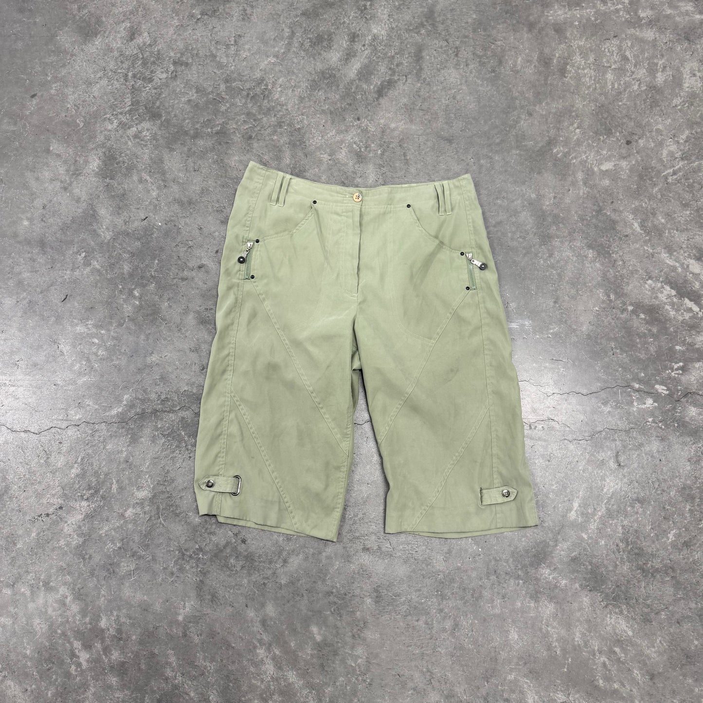 Green Cargo Shorts