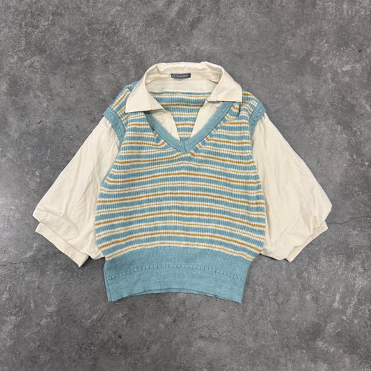Striped Preppy Sweater Vests