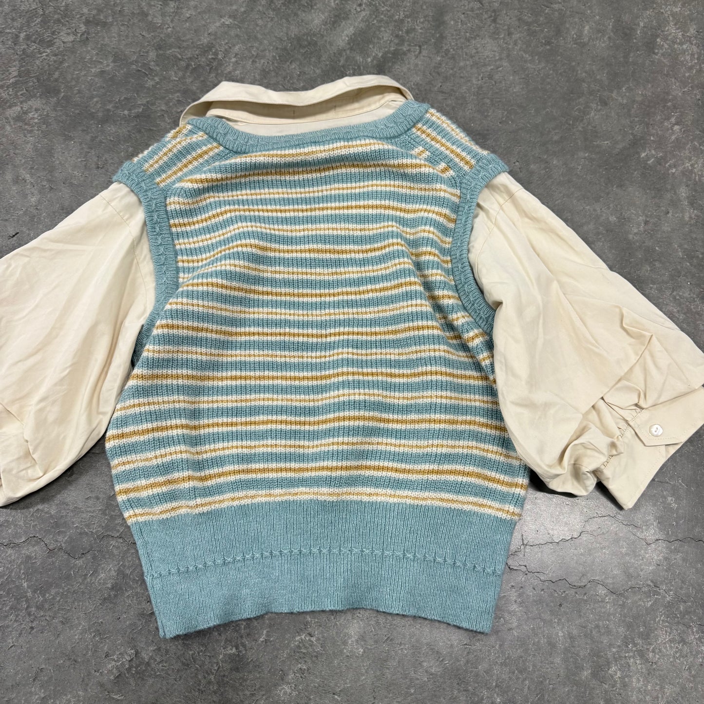 Striped Preppy Sweater Vests