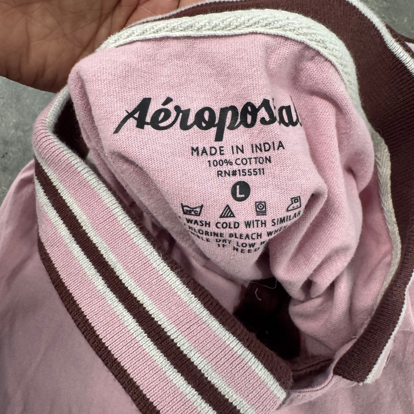 Pink/ Brown Aéropostale Polo