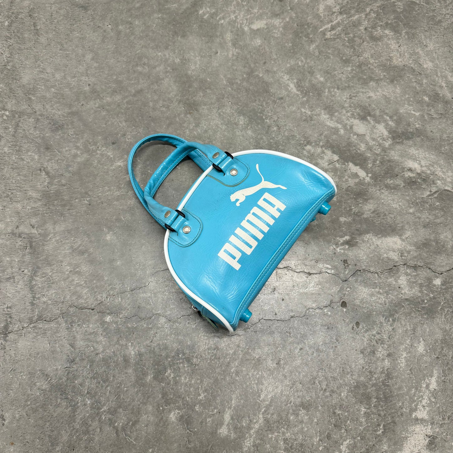 Vintage Baby Blue Puma Mini Purse