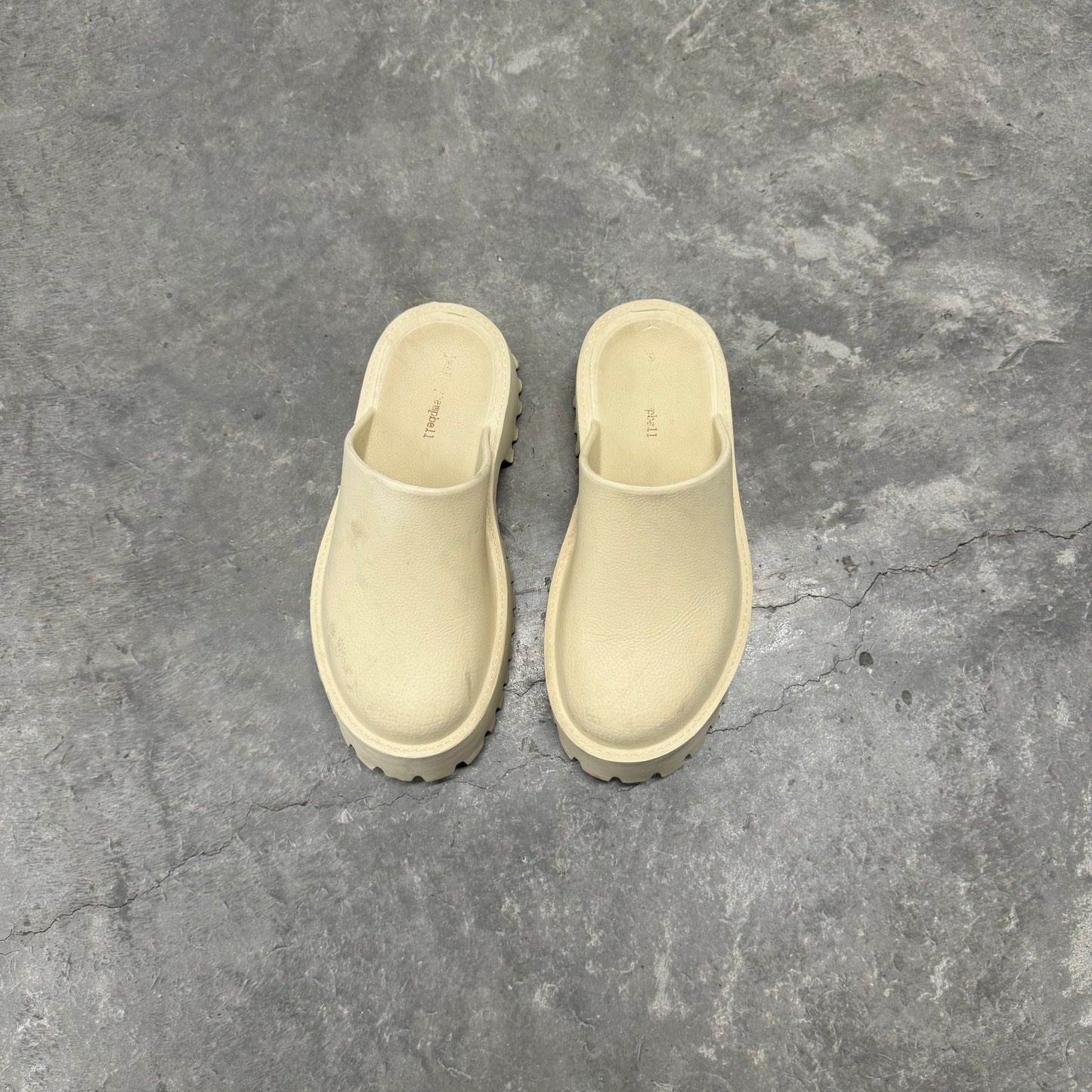 Jeffrey Campbell Beige Clogs