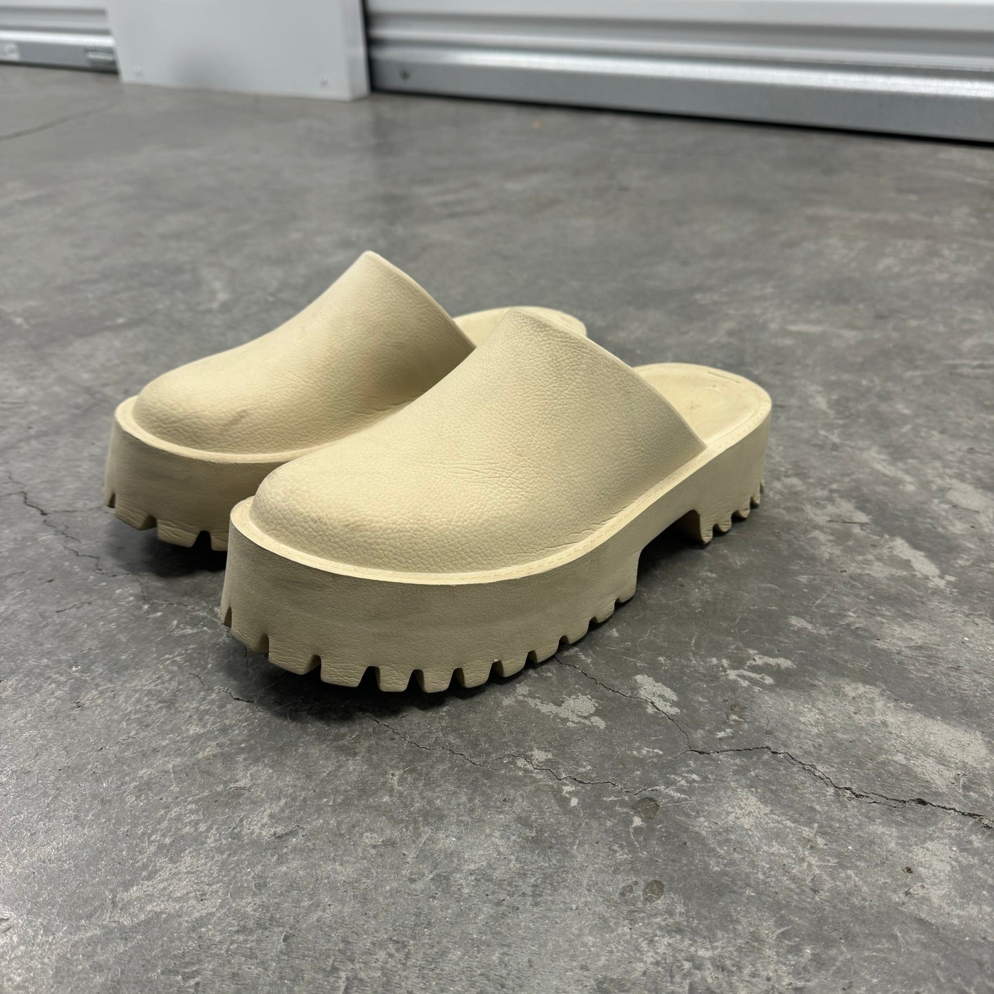 Jeffrey Campbell Beige Clogs