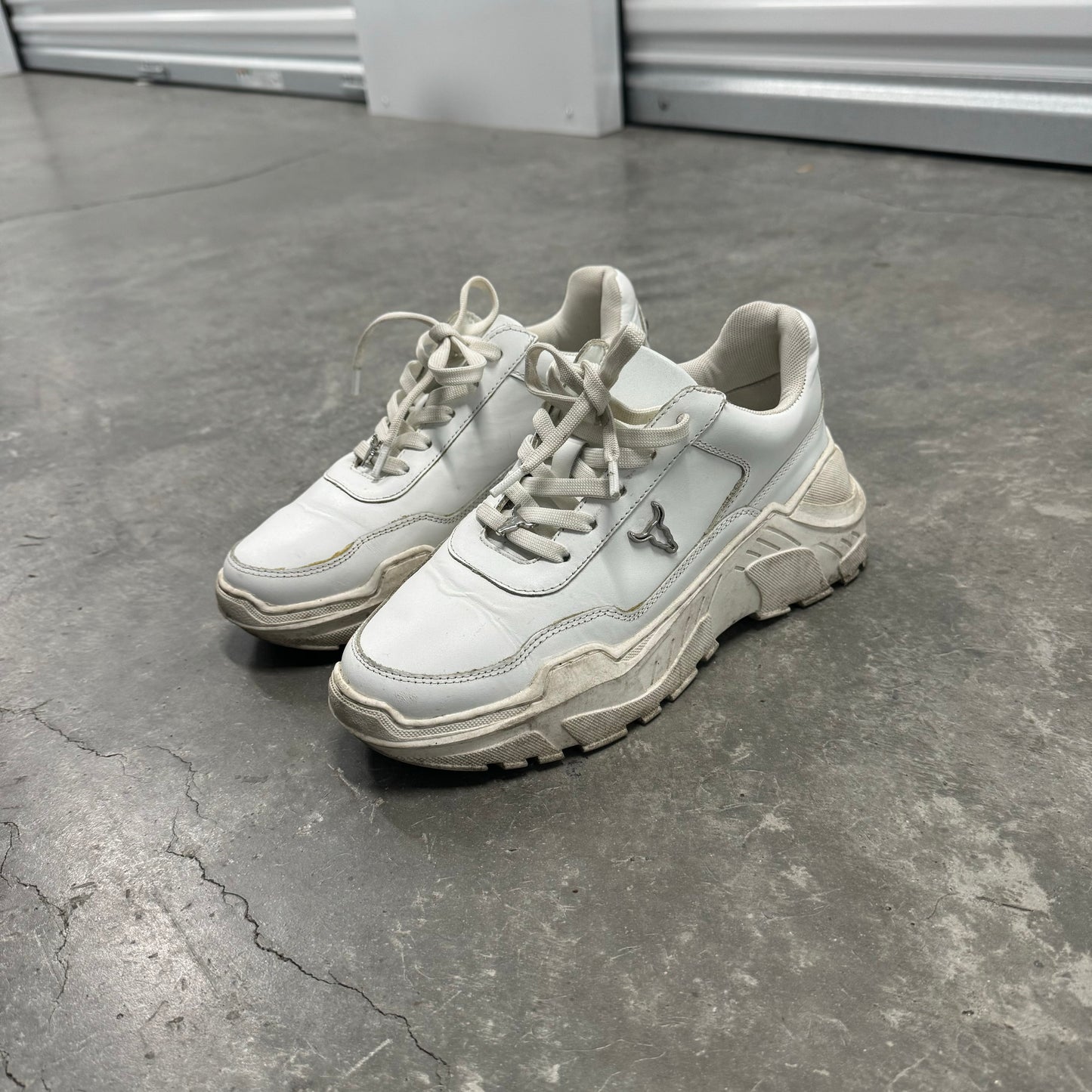 Windsor Smitn White Leather Sneakers