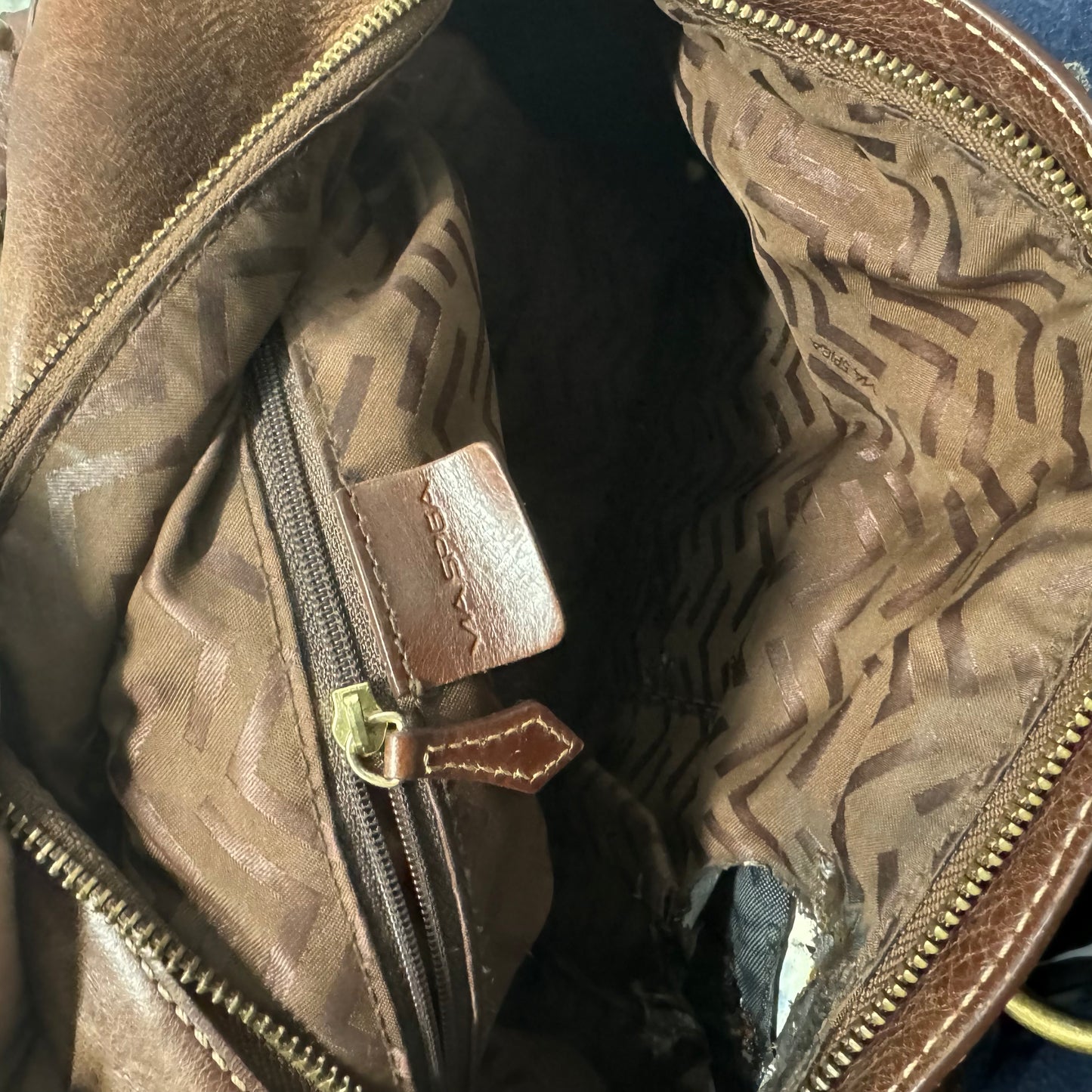 Mini Brown Studded Boho Bag