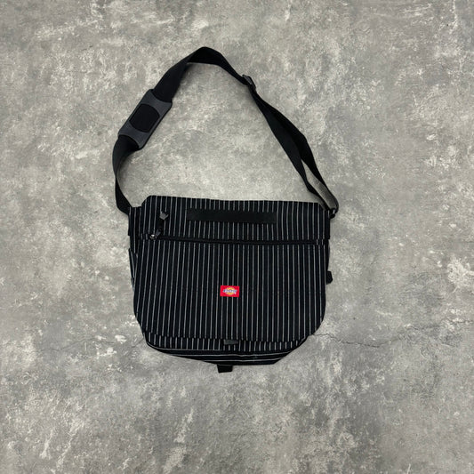 Black Pinstriped Laptop Bag
