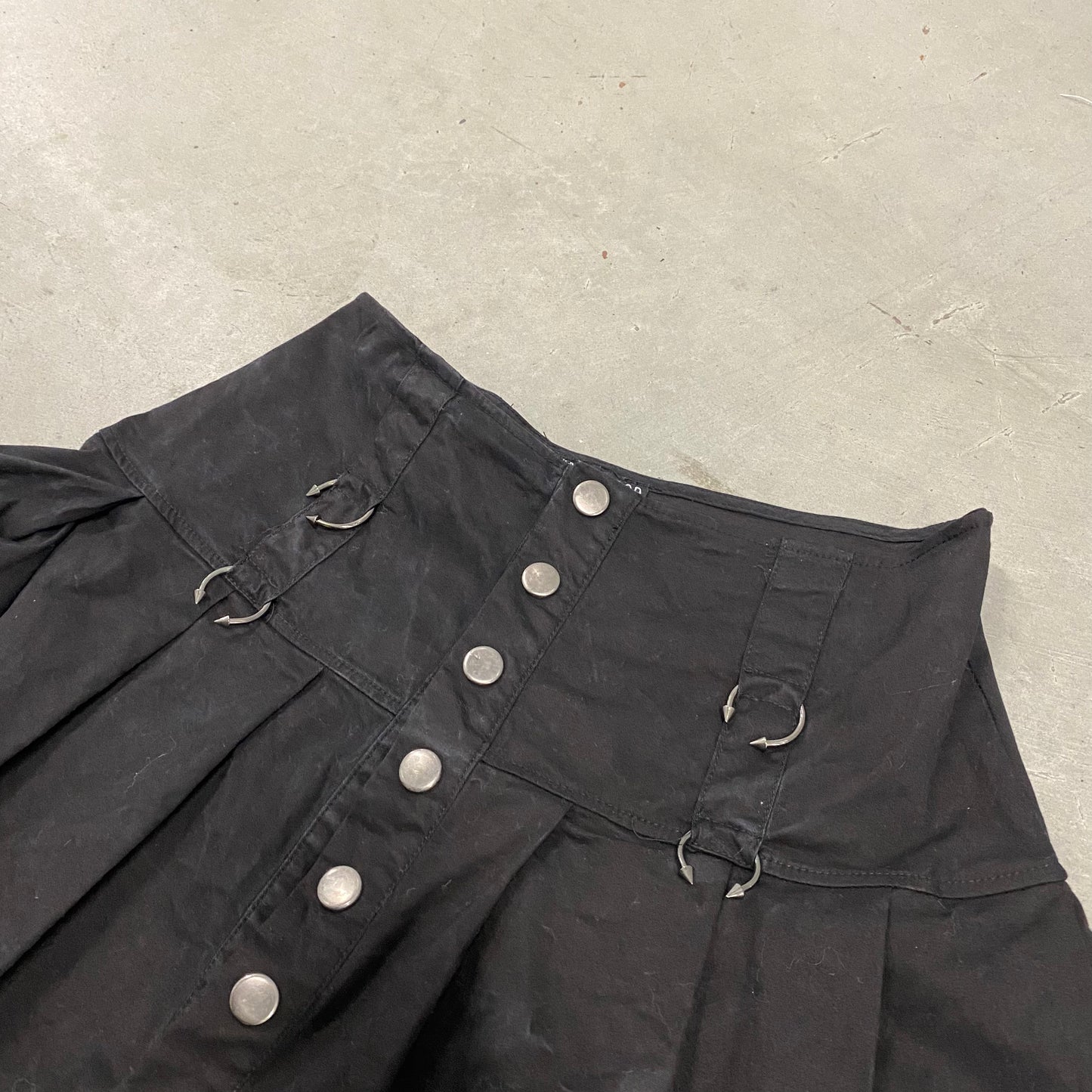 Dolls Kill Gothic Pleaded Skirt
