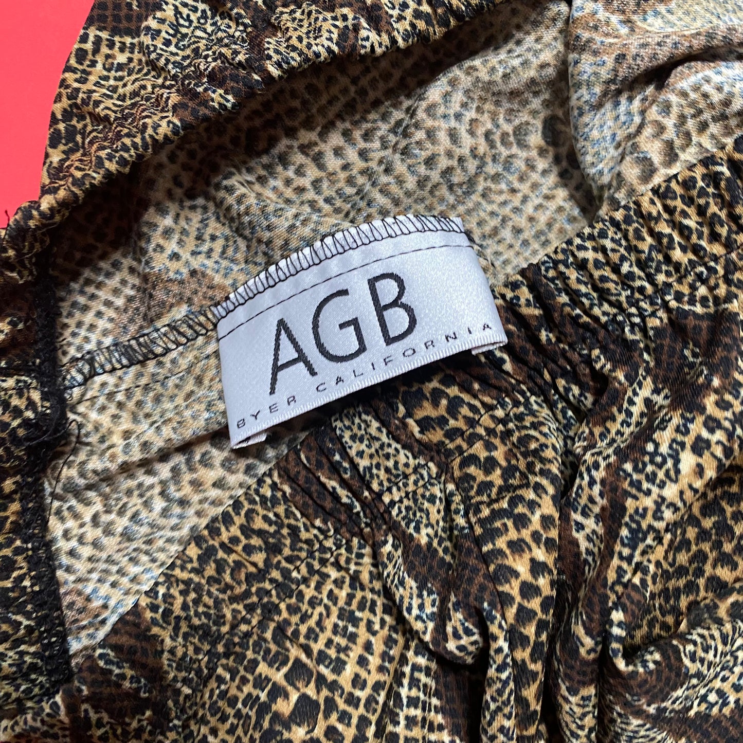 Vintage Animal Print Maxi Skirt