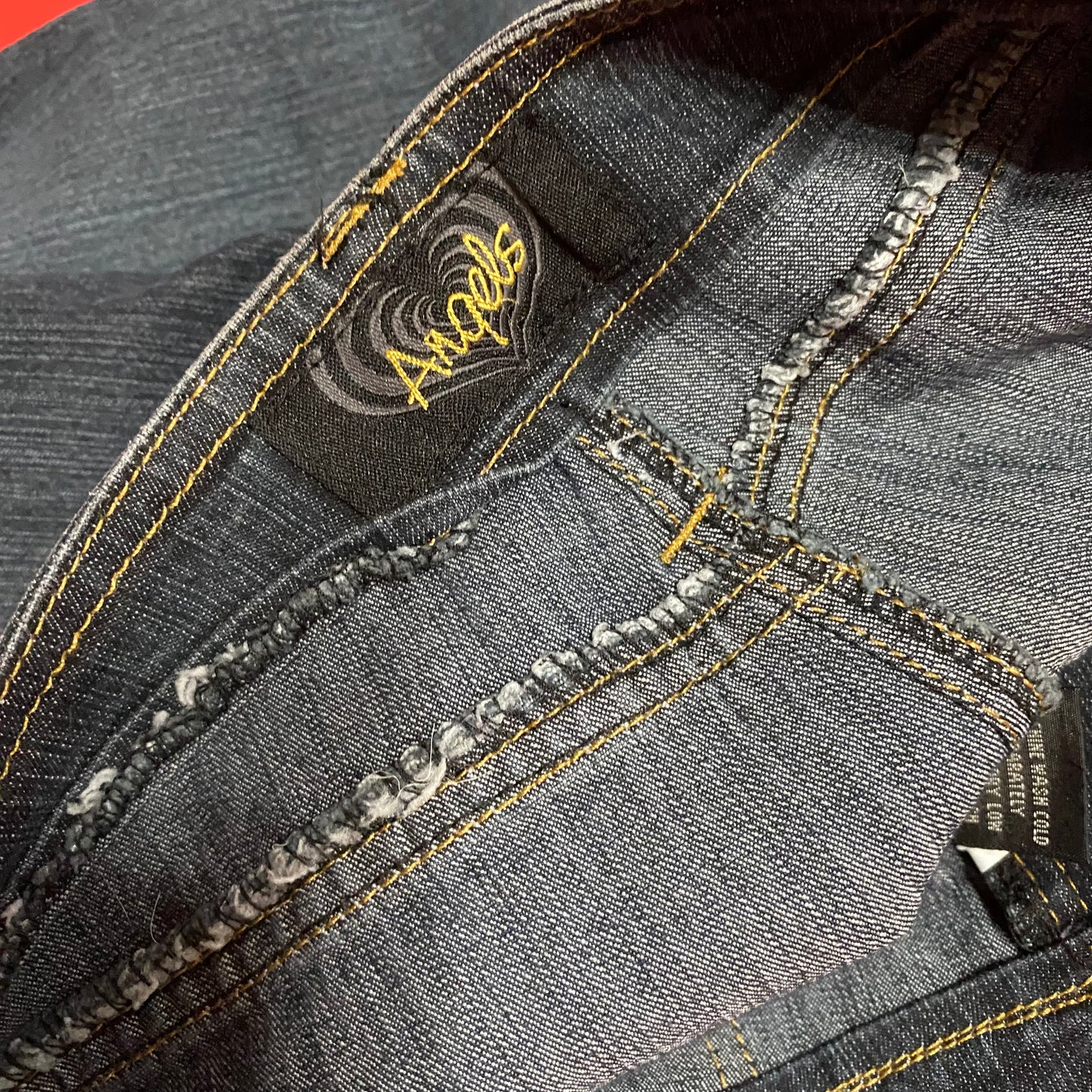 2000S Dark Washed Utility Jeans