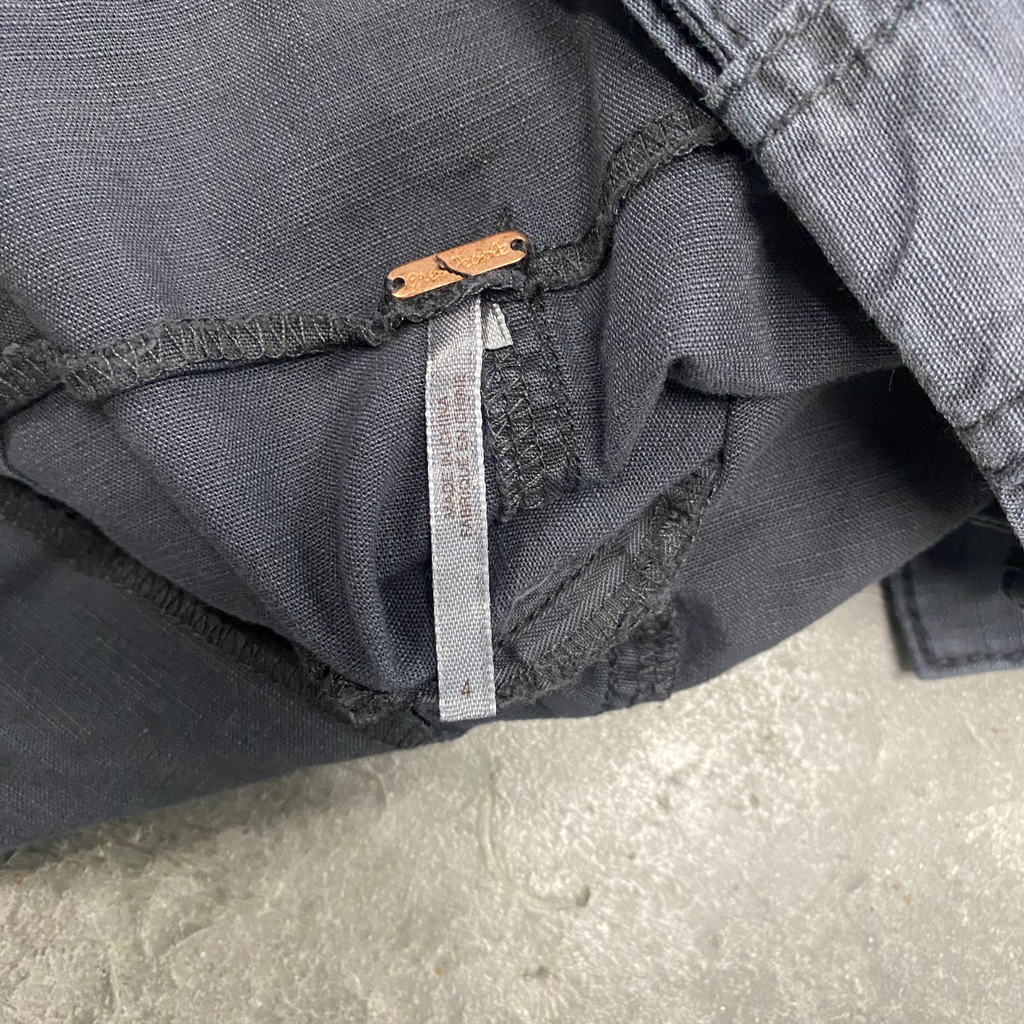 Grey Belted Cargo Skirt