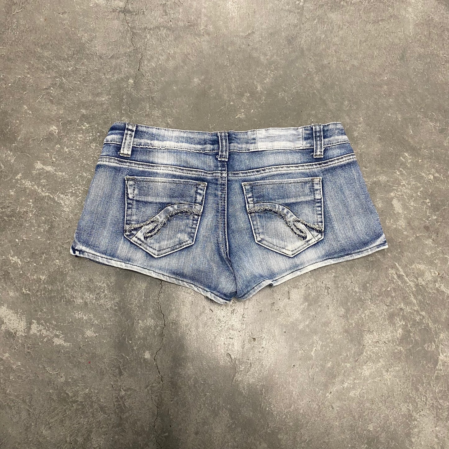 Vintage Light Wash Mini Shorts