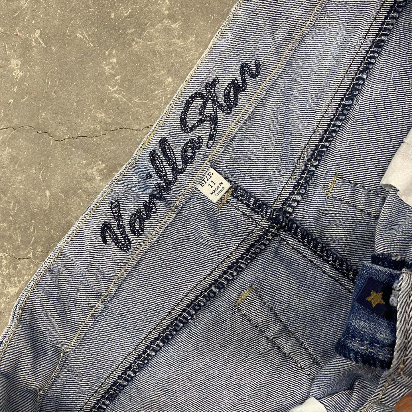 Vintage Light Wash Mini Shorts