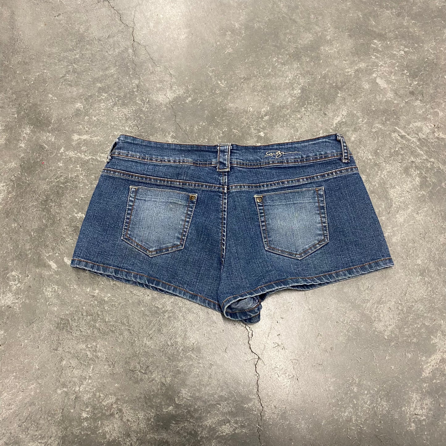 Plus Size DARK Wash Jean Mini Shorts