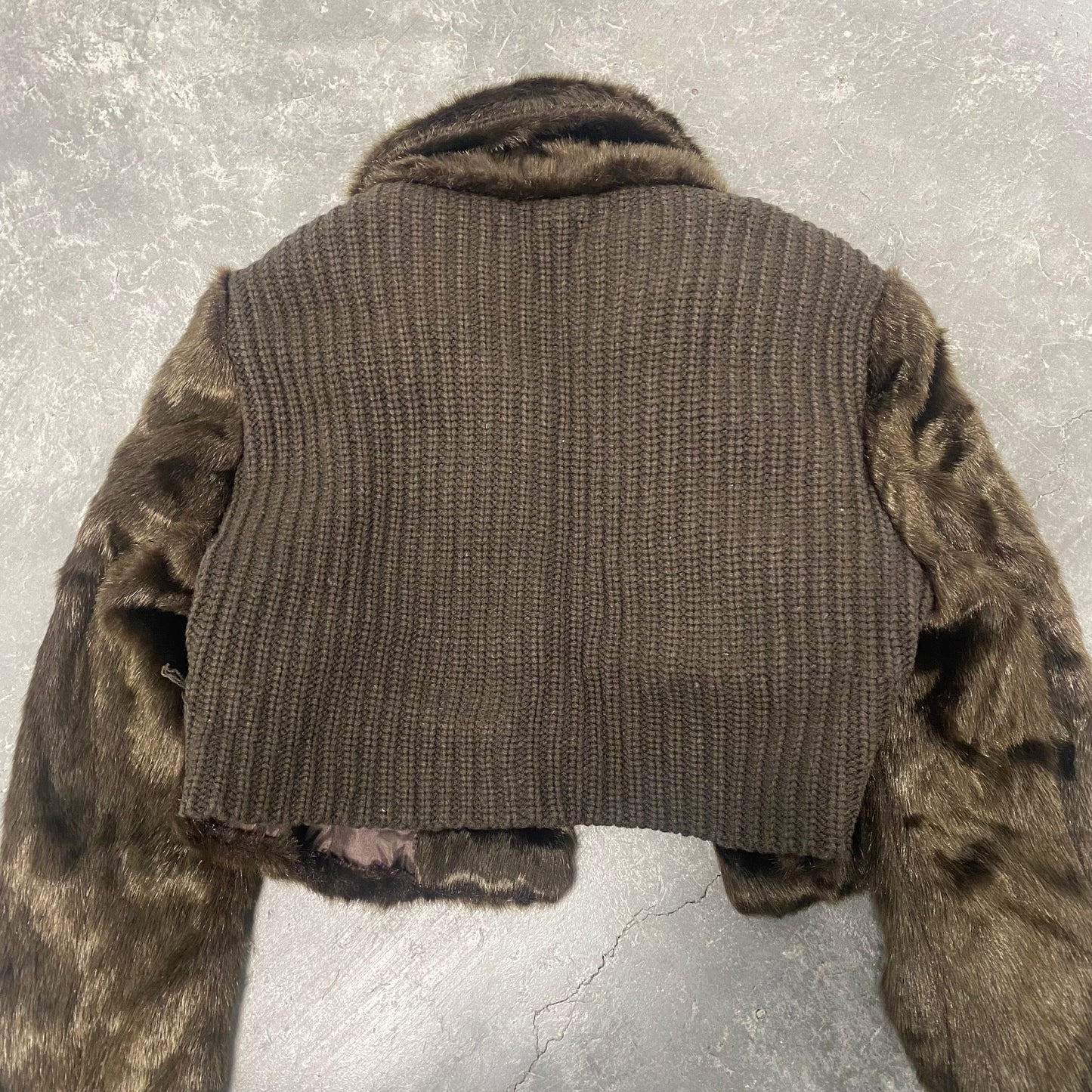 Vintage Fur Cropped Jacket