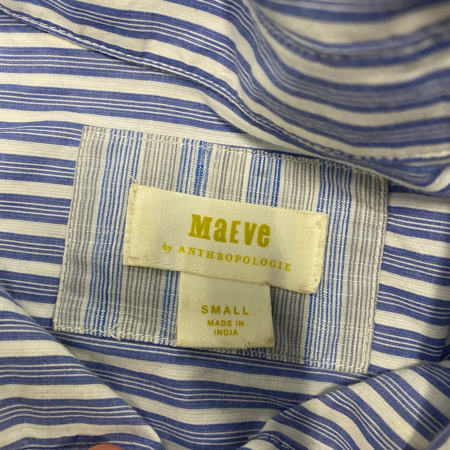 Basic Blue Button Up W/ Ruffles