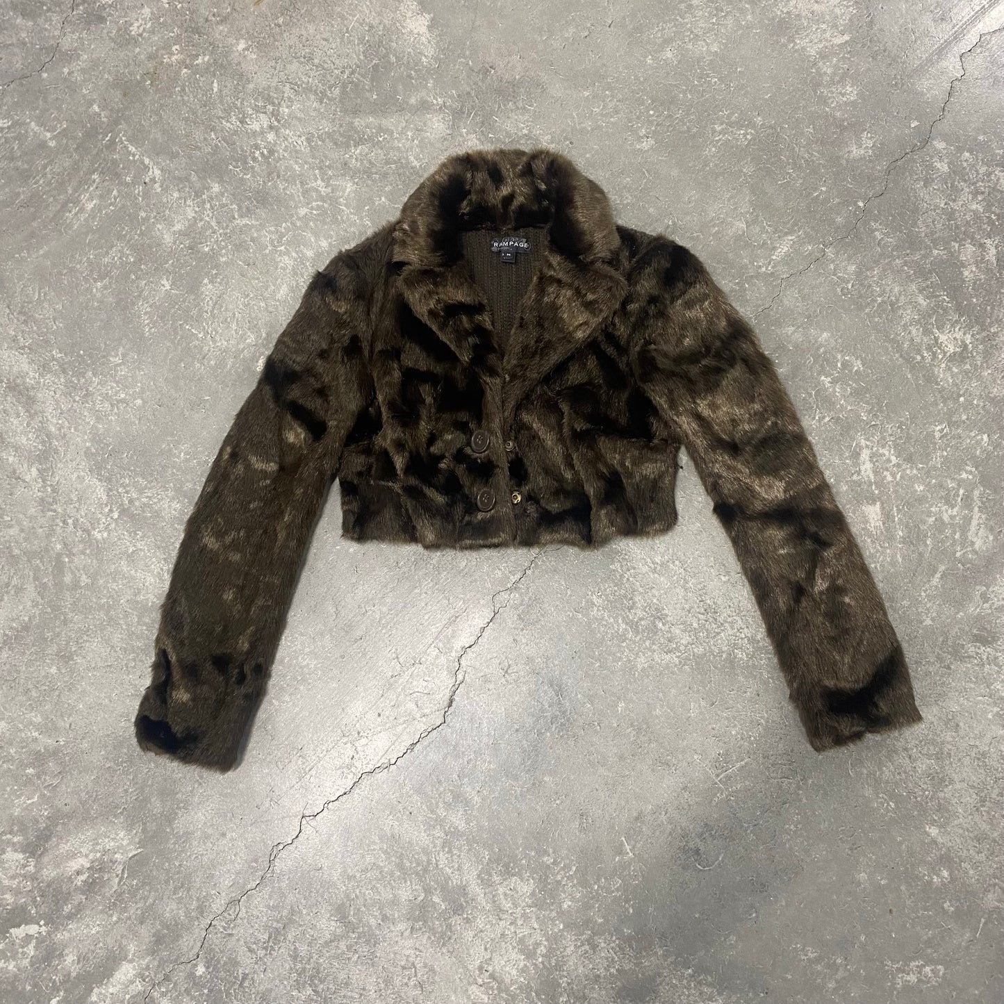 Vintage Fur Cropped Jacket