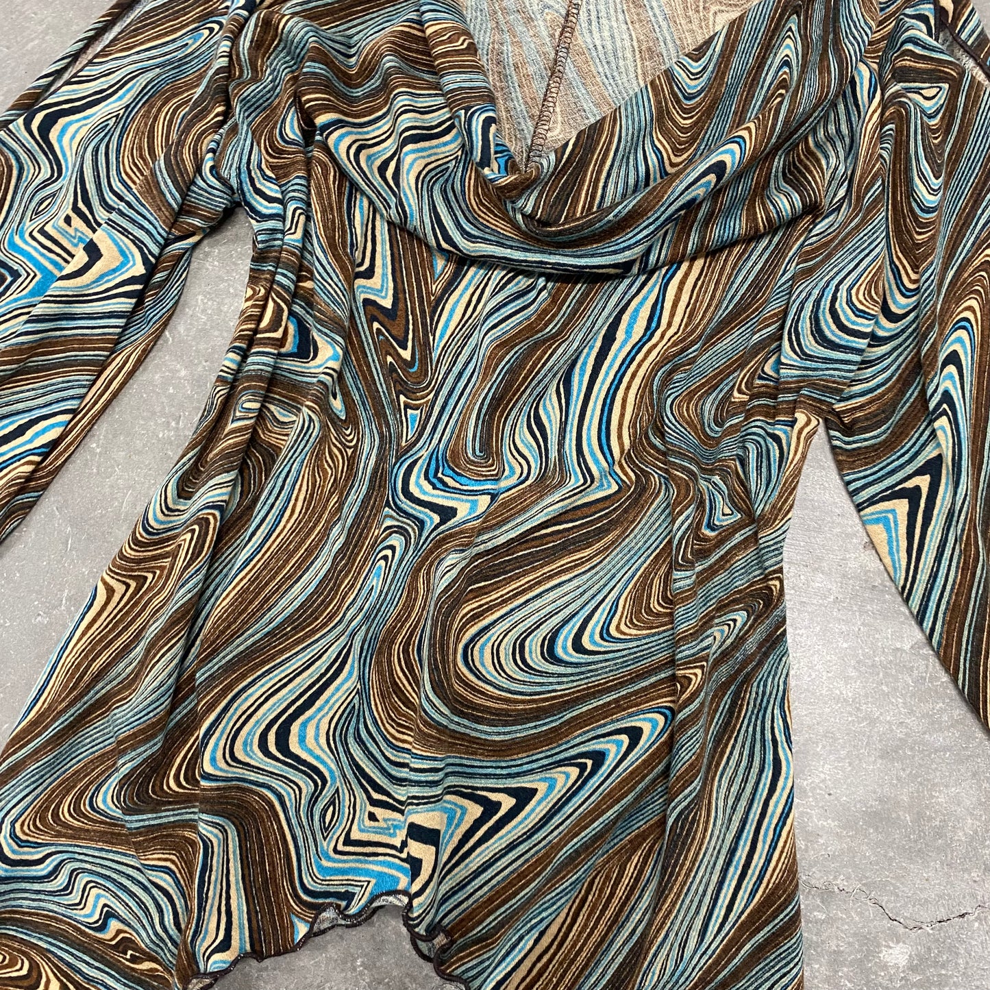 Vintage Blue Fairy Flowy Top