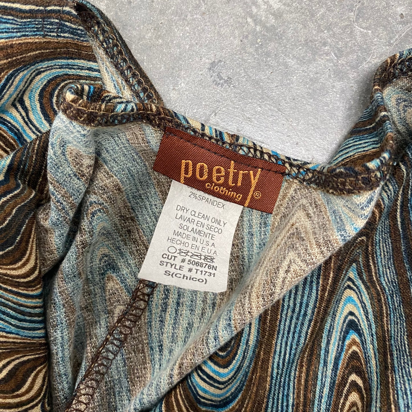 Vintage Blue Fairy Flowy Top