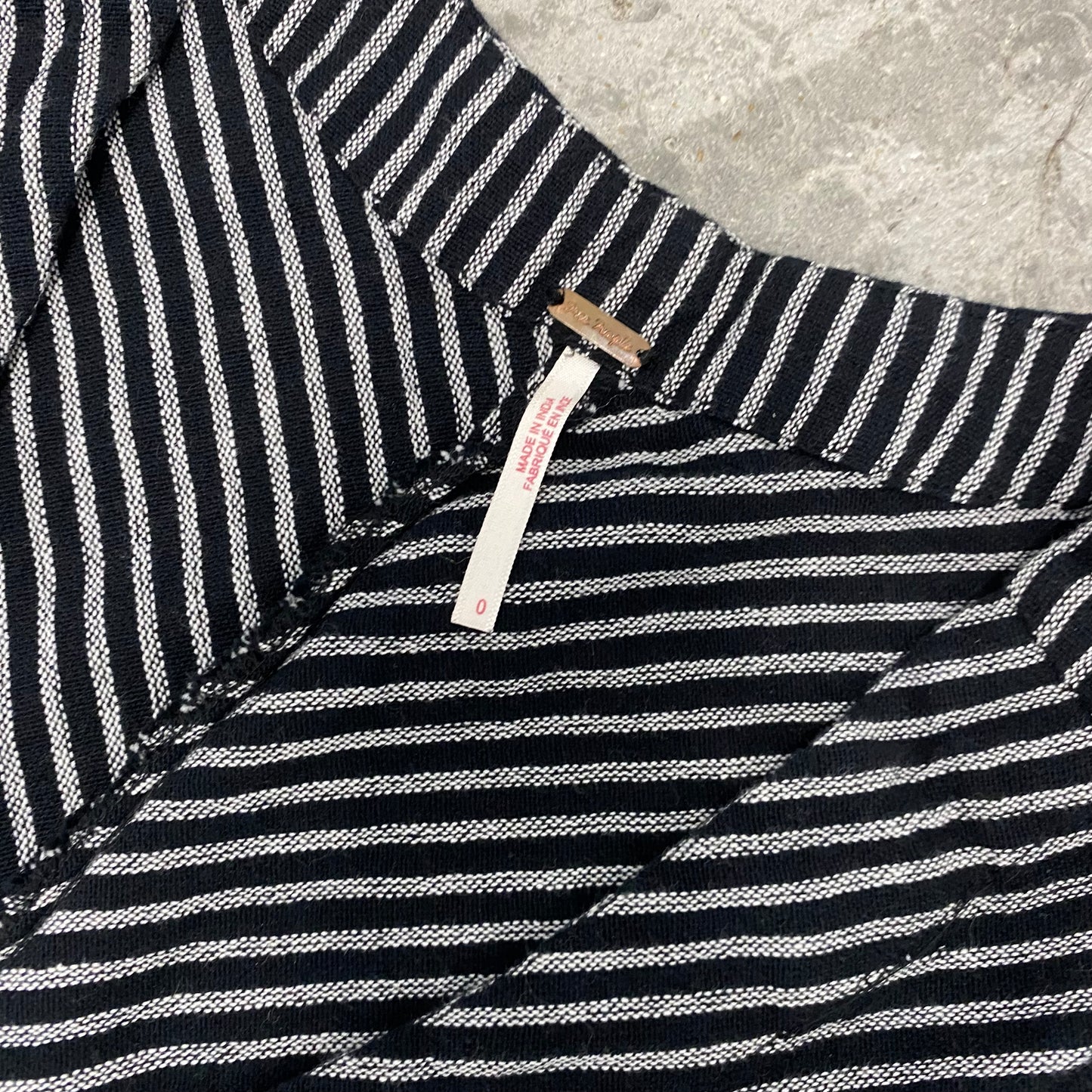 Pinstripe Black Cotton Jumper