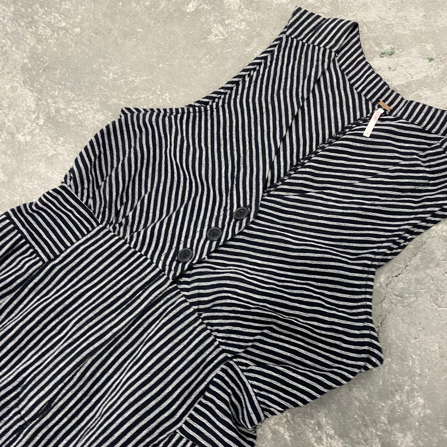 Pinstripe Black Cotton Jumper