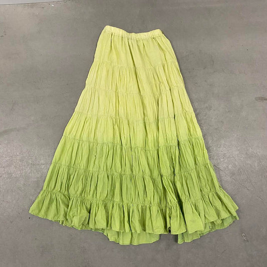 Vintage Green Tiered skirt