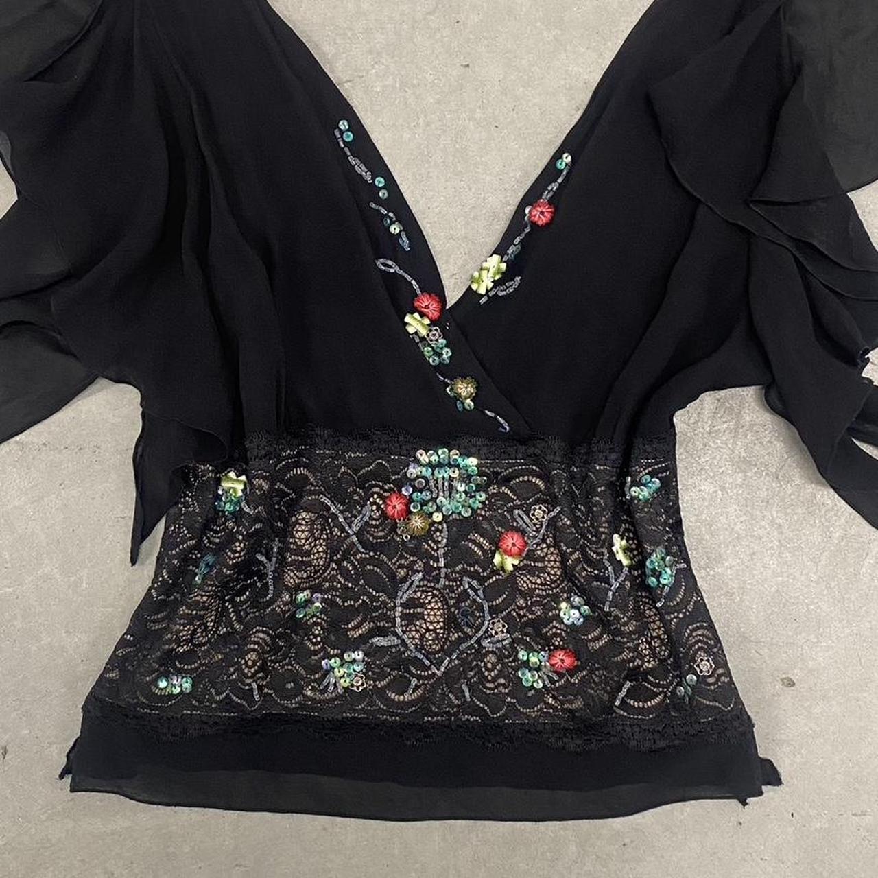 Vintage Floral Lace Blouse