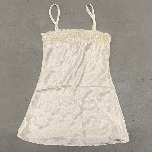 Vintage Creme Sequin Lace Tank