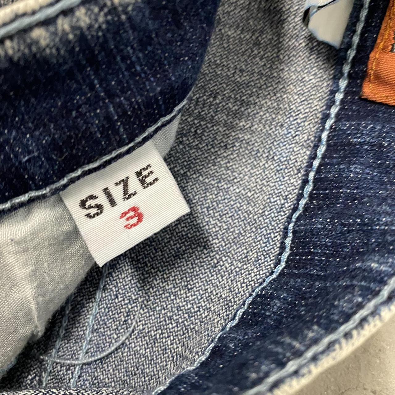 Vintage Dark Washed Bleached Jeans